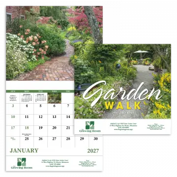Garden Walk Wall Calendar - Stapled